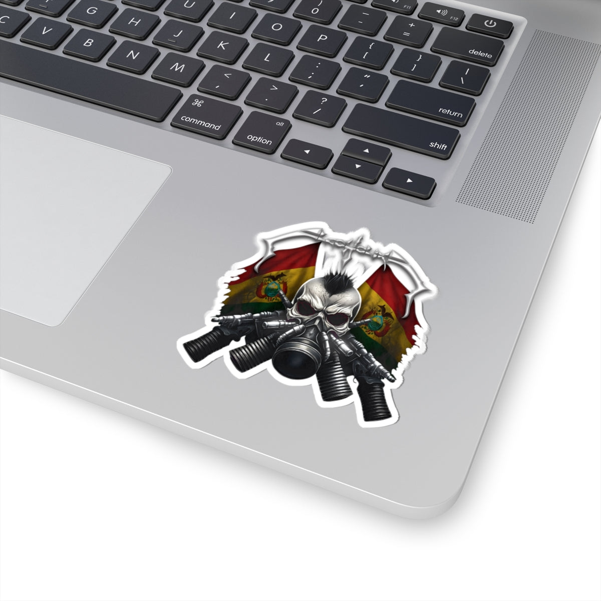 Gas Mask Skull Sticker (Kiss-Cut)