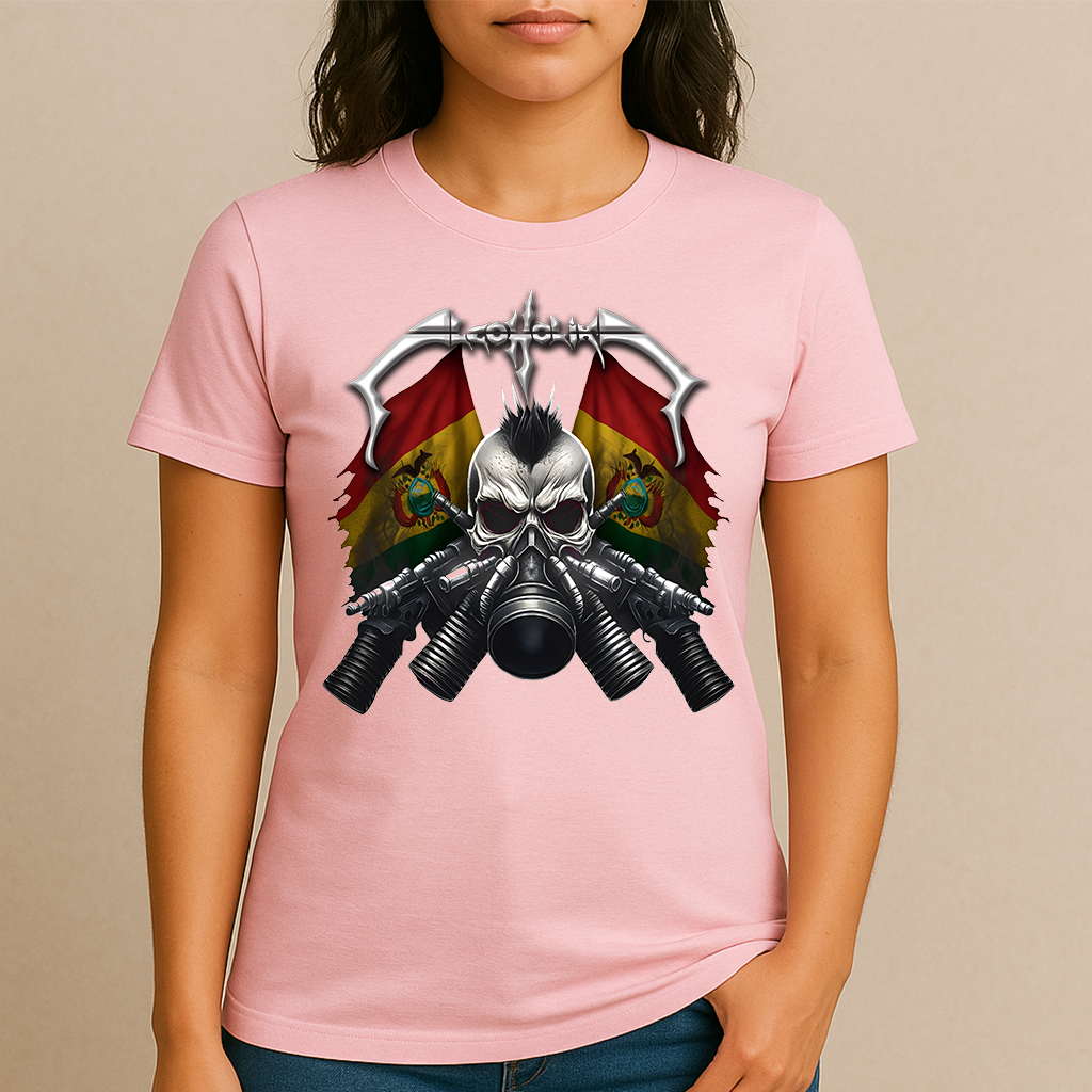 Gas Mask Skull Woman T-Shirt