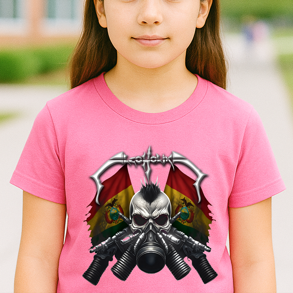 Gas Mask Skull Kids T-Shirt