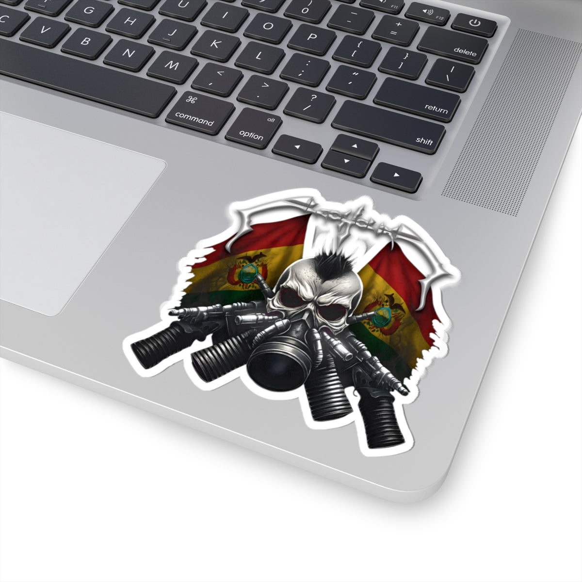 Gas Mask Skull Sticker (Kiss-Cut)